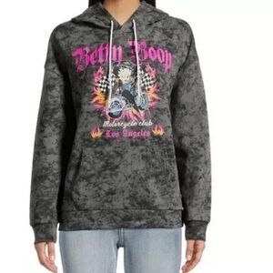 Betty Boop Black/Gray Hoodie(Size XS)